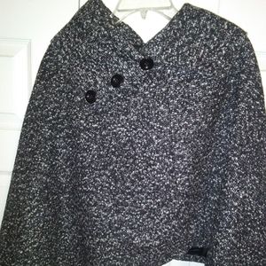 Drape collar Poncho cape